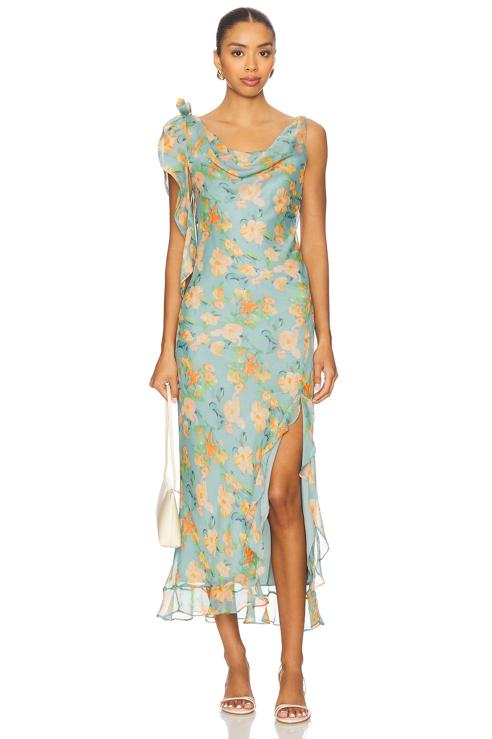 long flowy long sleeve dresses Gita Black Halter-Neck Long-Sleeve Maxi Dress  Club L London