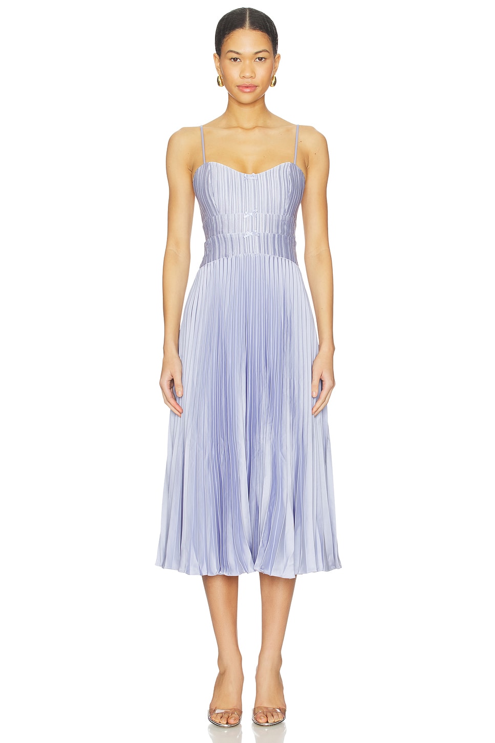 pleated drop waist dress astr the label ASTR main image 1