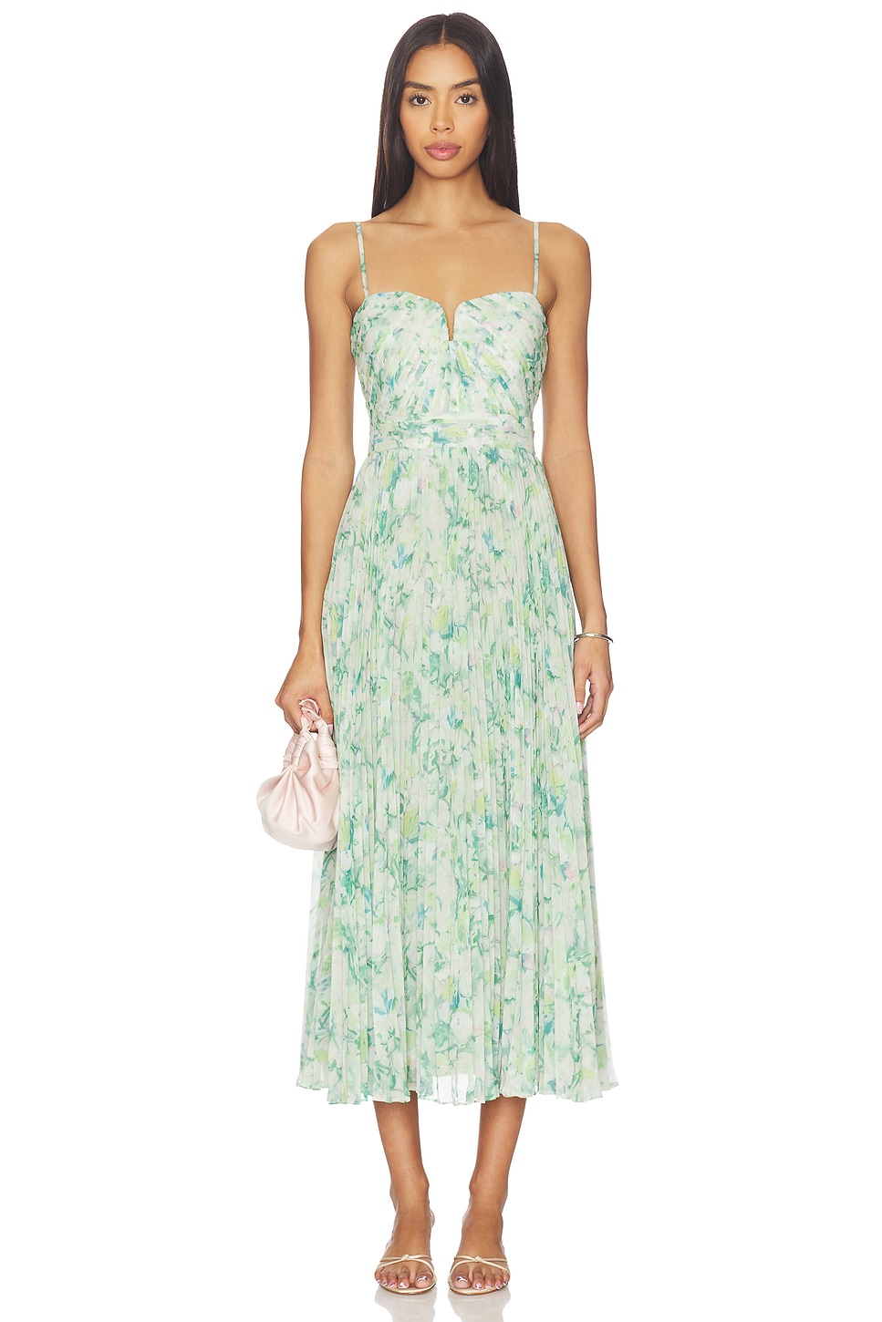 ASTR the Label Bayley Dress in Green Floral | REVOLVE