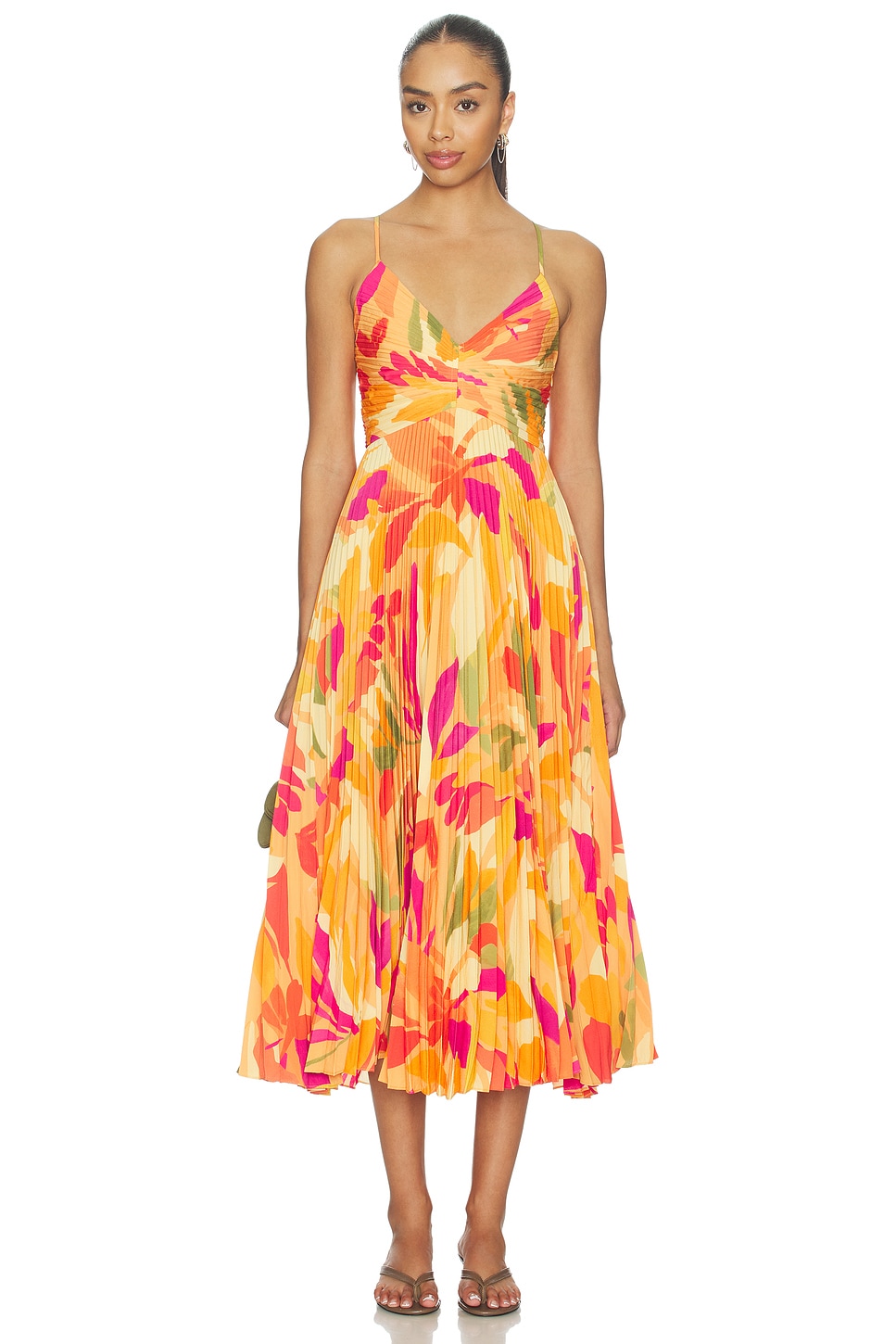 astr the label orange dress Blythe Dress