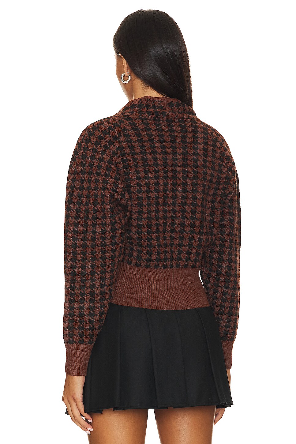 ASTR the Label Ruby Cardigan in Dark Brown & Black | REVOLVE