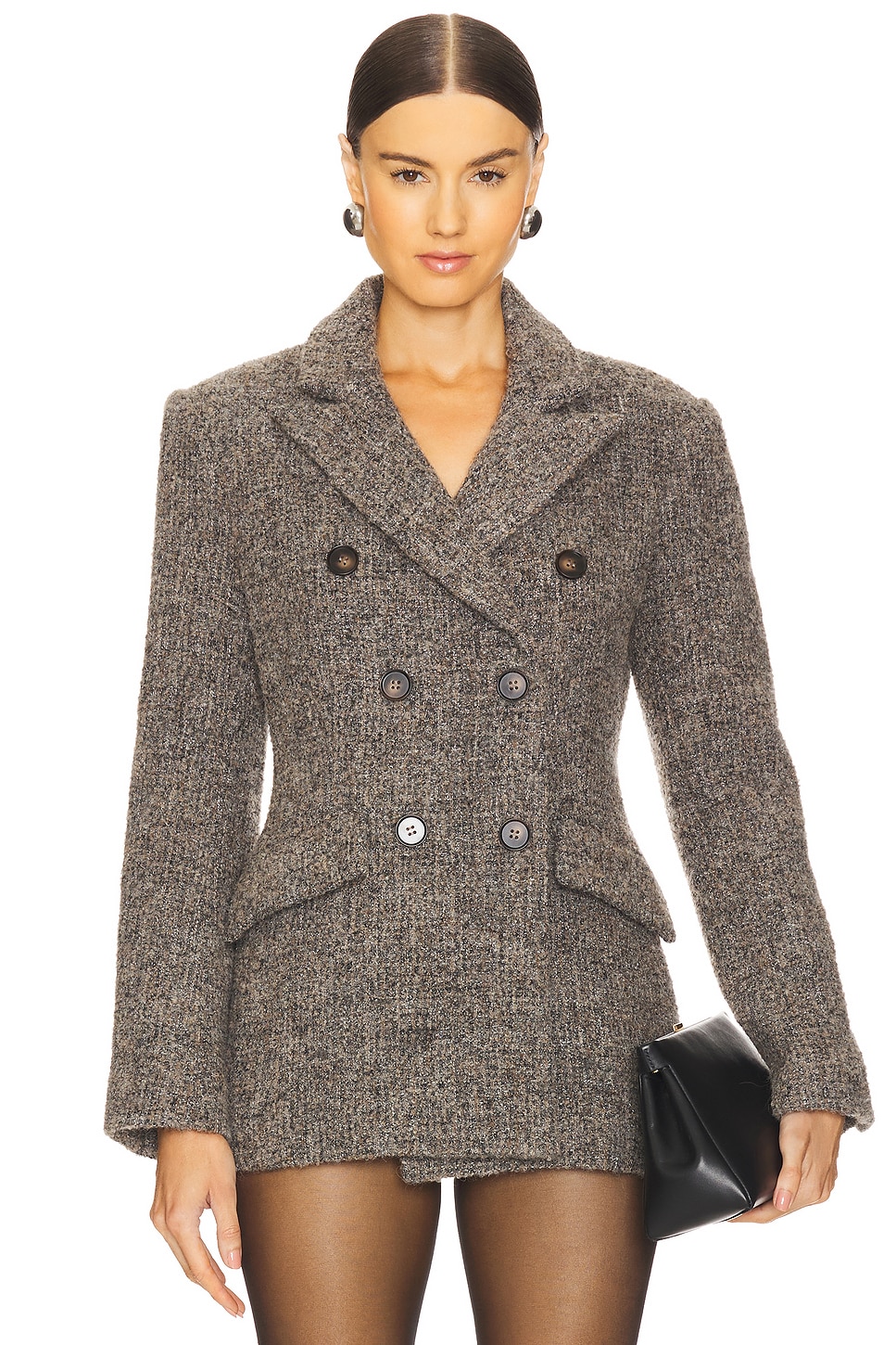 ASTR the Label Verity Coat in Taupe Grey