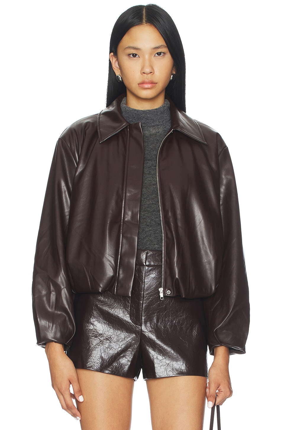 ASTR the Label Raevin Jacket in Dark Brown | REVOLVE