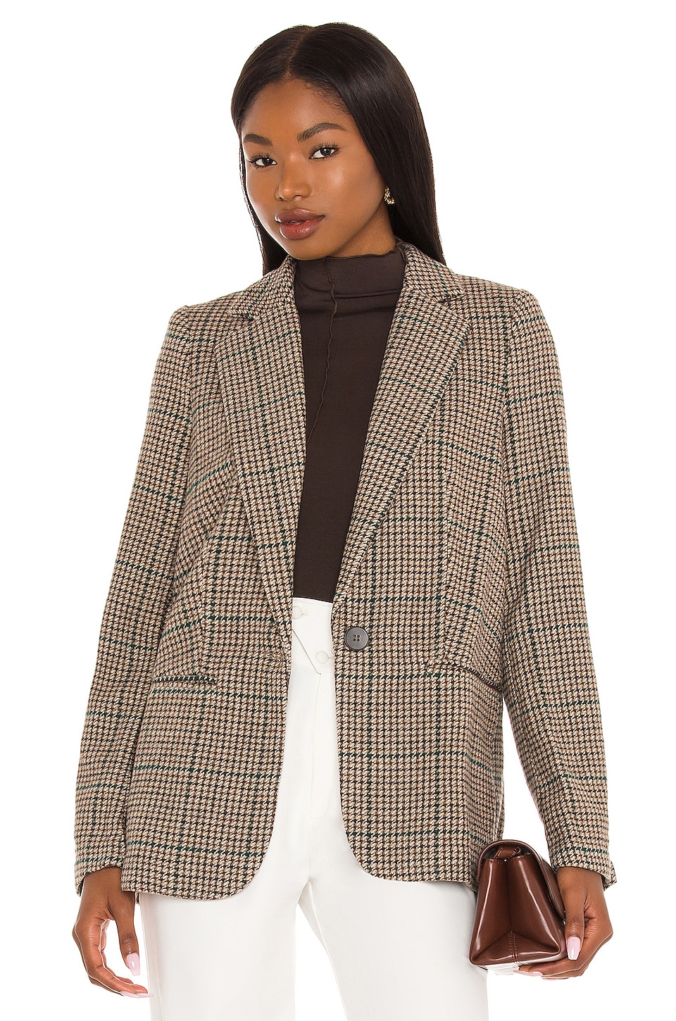 ASTR the Label Harlow Blazer in Brown 