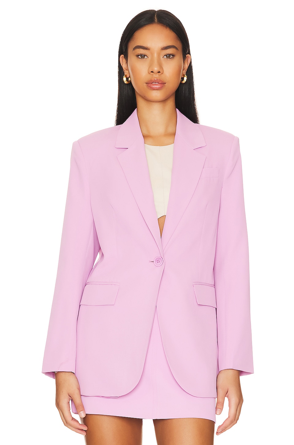 ASTR the Label Laudine Blazer in Pink