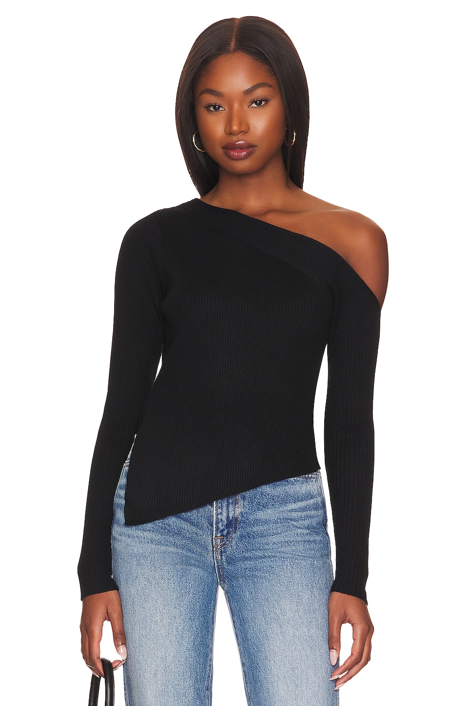 ASTR the Label Off Shoulder Top in Black | REVOLVE