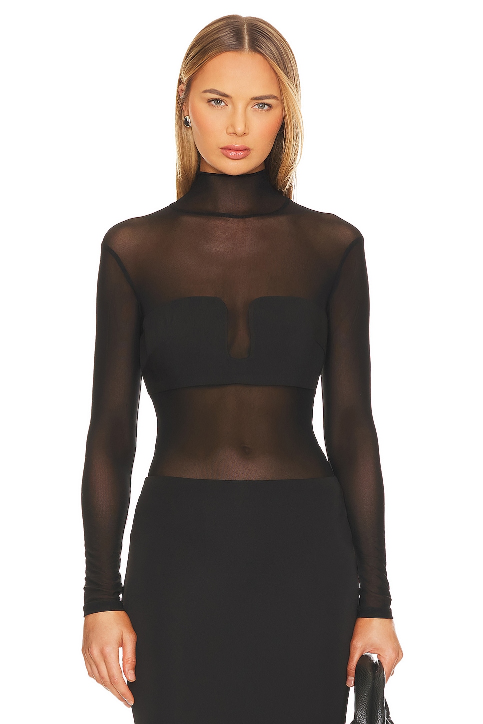 ASTR the Label Fiona Bodysuit in Black
