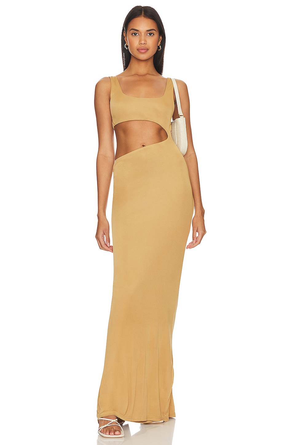 Shona Joy Giorgia Asymmetrical Midi Dress