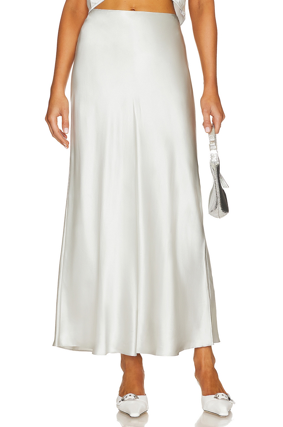 Silk midi skirt outlet revolve