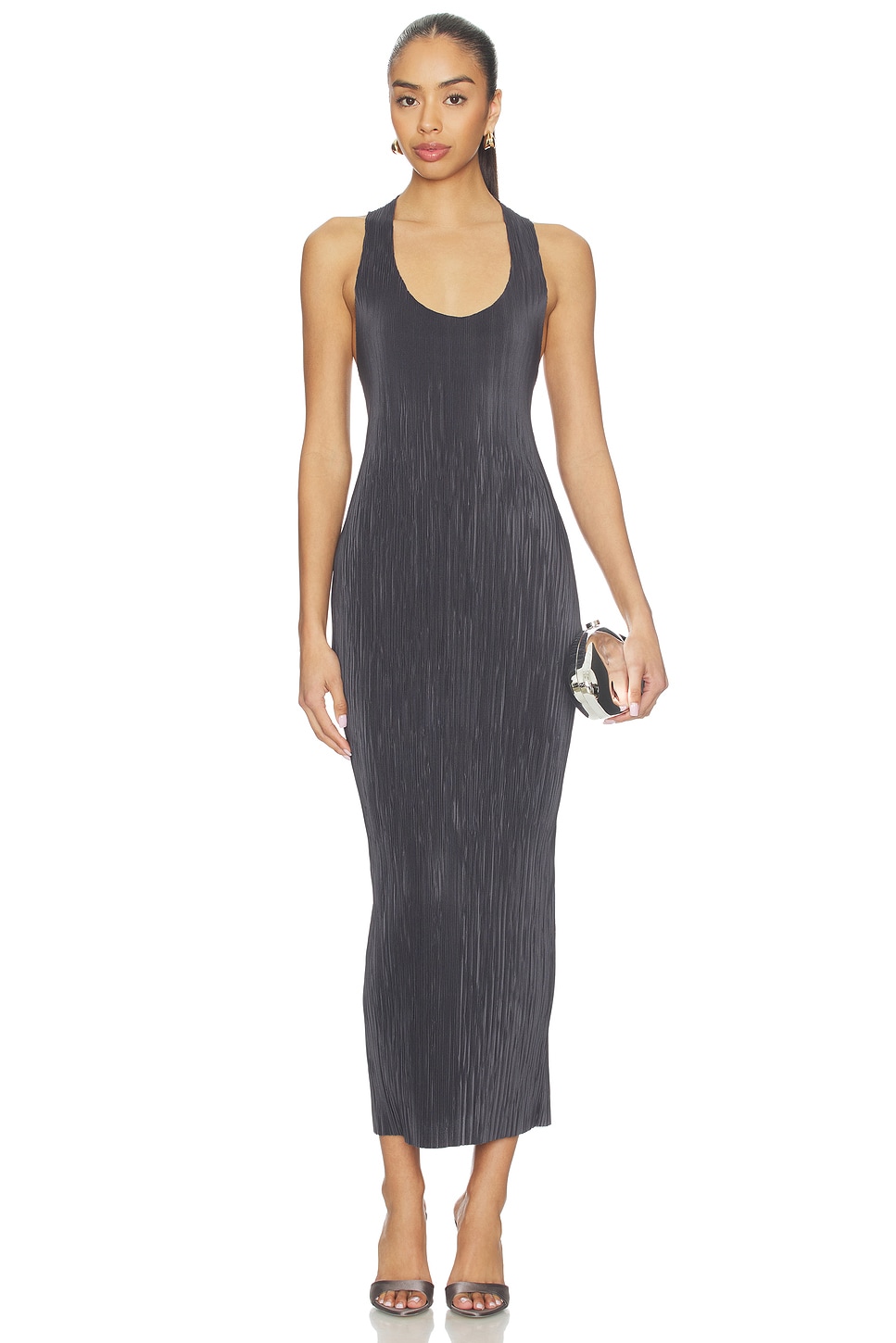 pleated tube dress Clueless Pin Striped Pleated Tube Dress