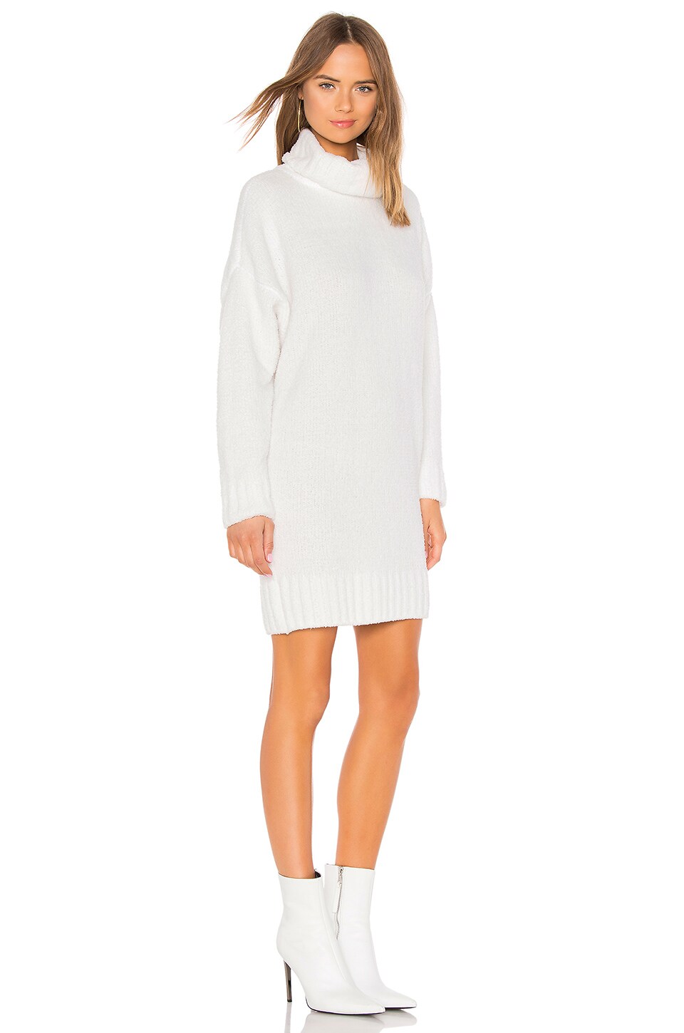 ATM Anthony Thomas Melillo Chenille Sweater Dress in Chalk
