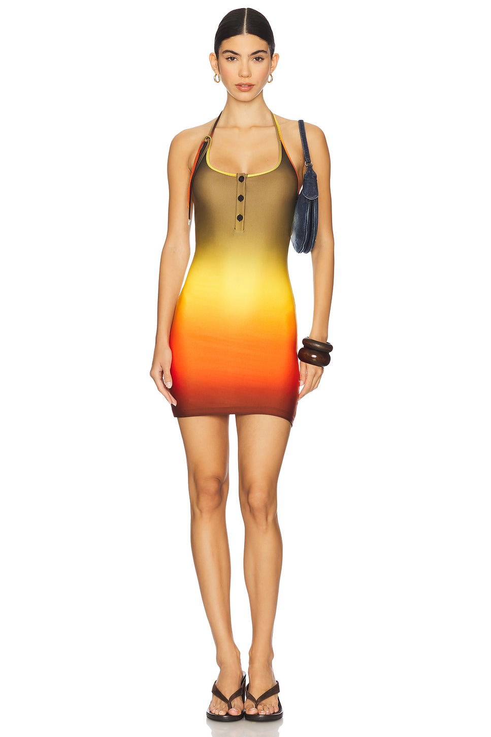ワンピース THE ATTICO DRESS (WCA00394VVV088AA) THE ATTICO Mini Dress in Multicolor | REVOLVE