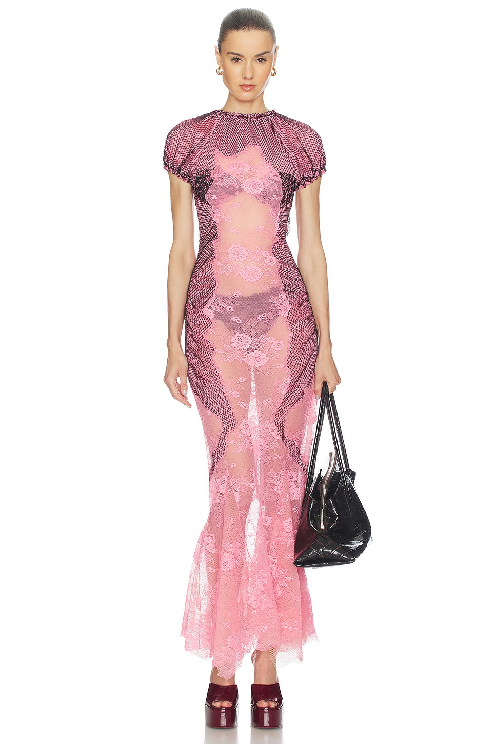 Sheer Midi Dress