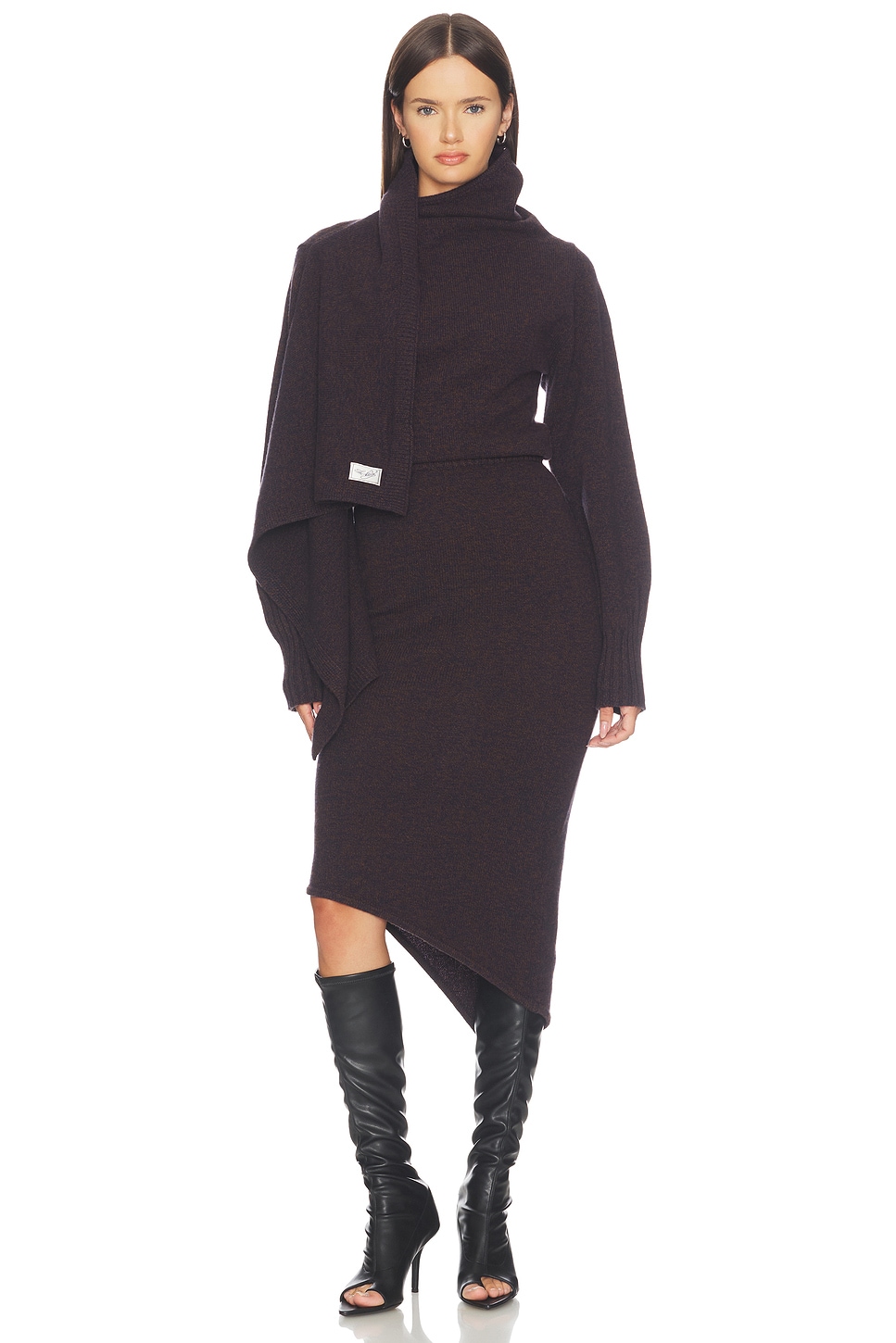 Scarf Midi Dress
