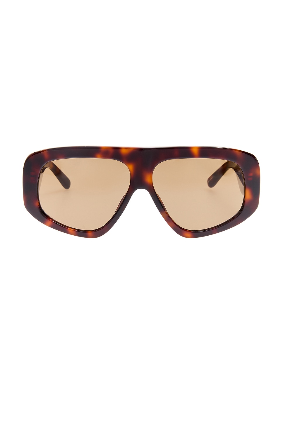 THE ATTICO Milano Sunglasses in T-shell, Yellow Gold  display picture 1