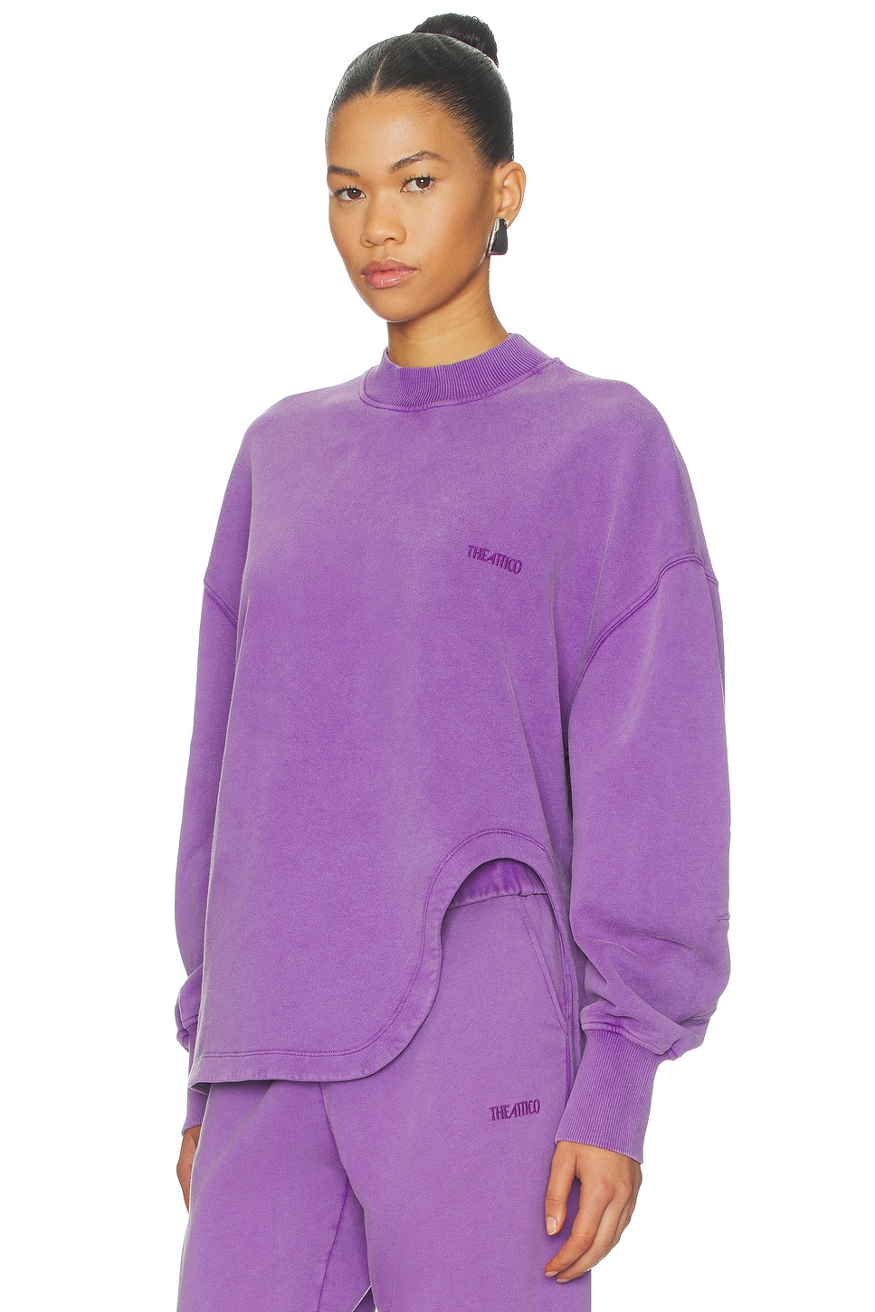 THE ATTICO Side Slit Sweatshirt
