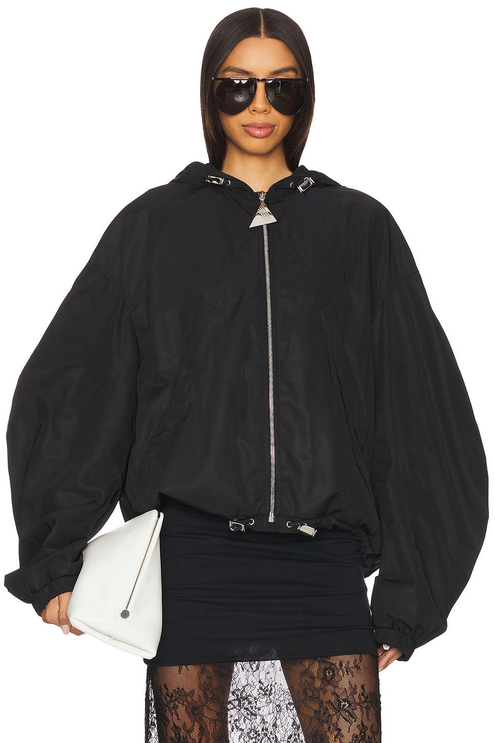 THE ATTICO Bomber Jacket in Black | REVOLVE