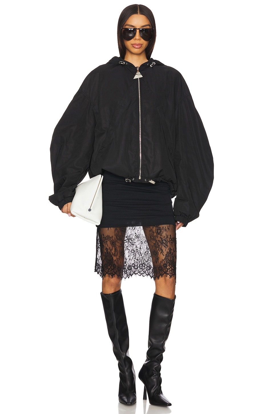 THE ATTICO Bomber Jacket in Black | REVOLVE