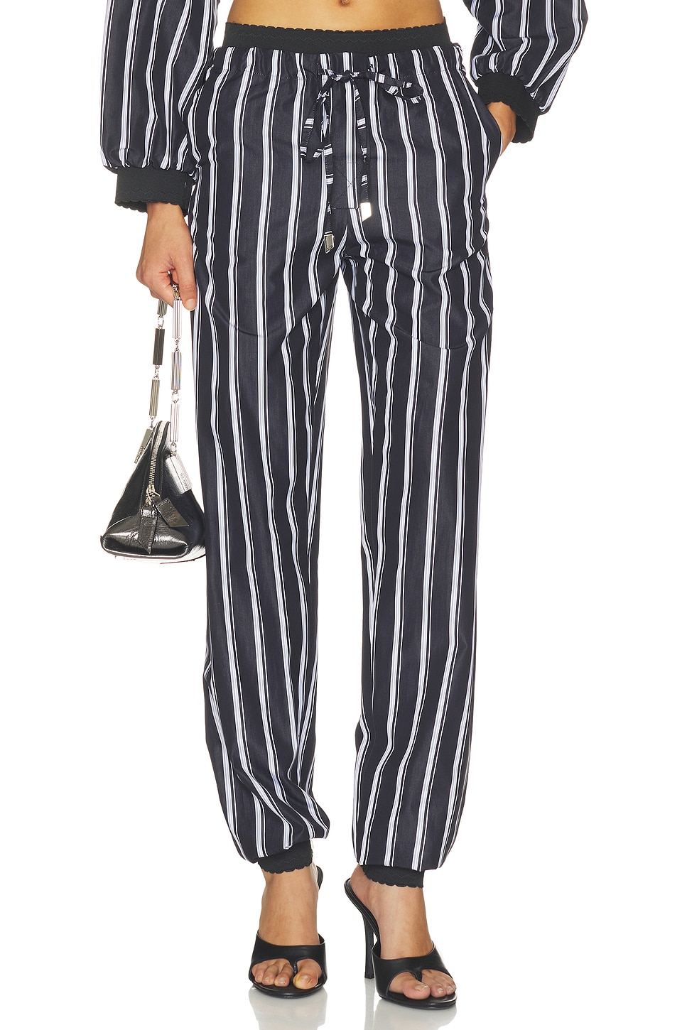 Striped Poplin Pant
