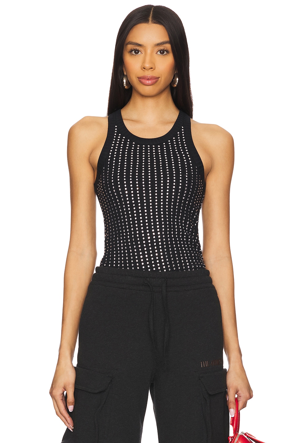 Tシャツ・カットソー THE ATTICO Tank Top THE ATTICO トップ - Black | REVOLVE