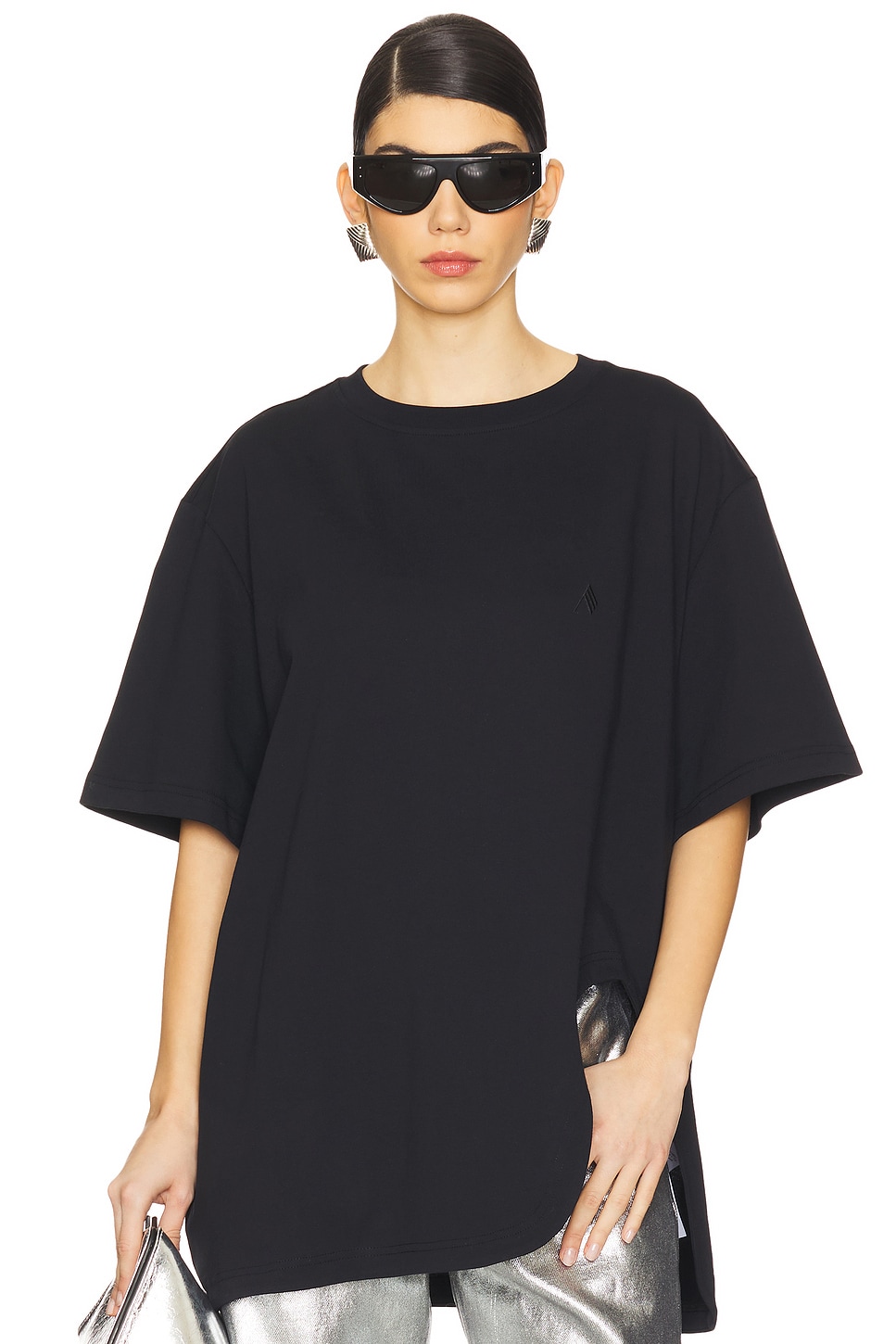 THE ATTICO T-shirt in Black | REVOLVE