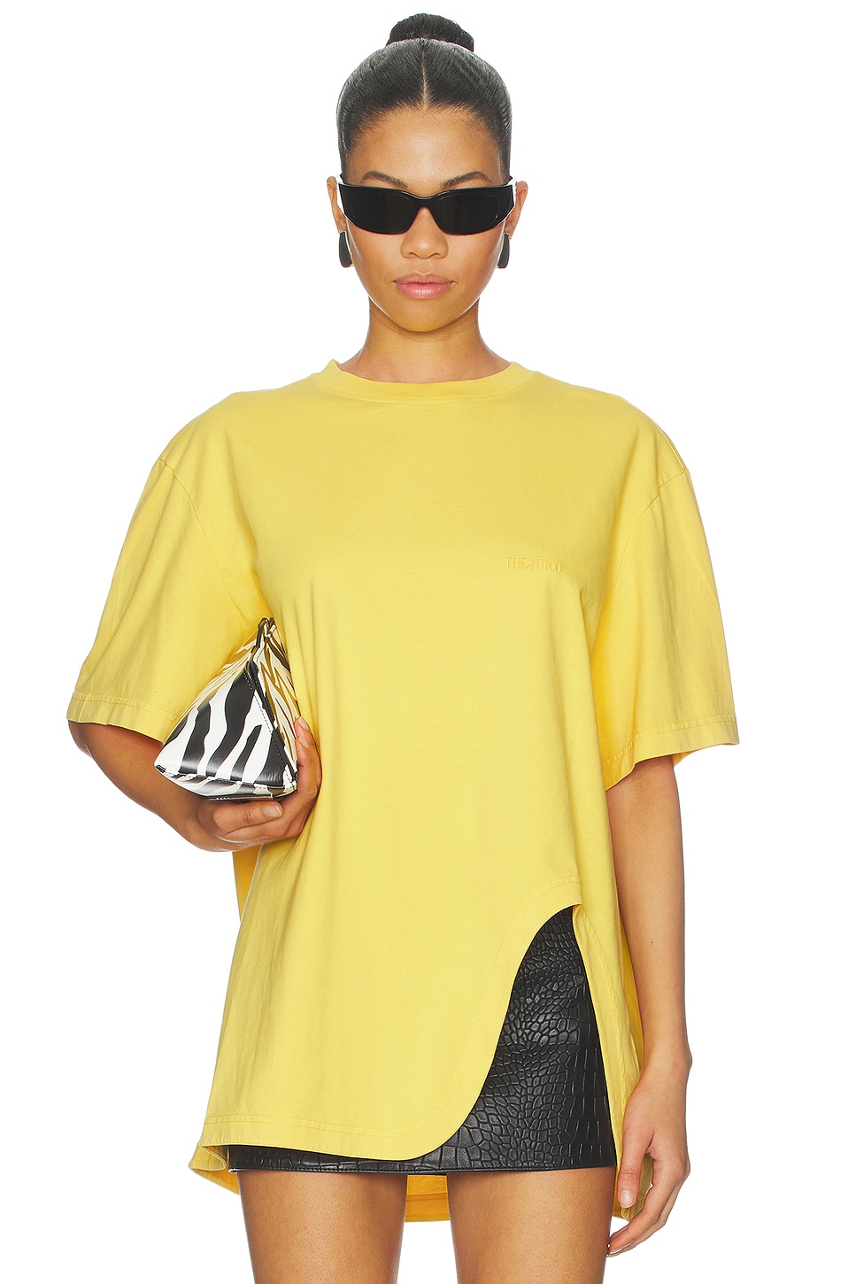THE ATTICO Oversized T-Shirt in Yellow | REVOLVE