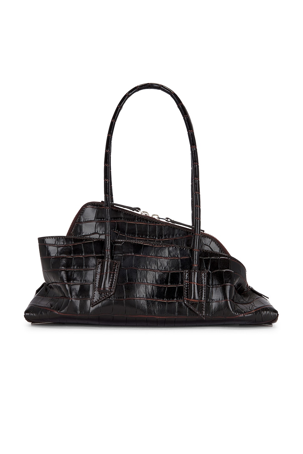 ショルダーバッグ・ポシェット THE ATTICO La Passeggiata Small THE ATTICO La Passeggiata Small Top Handle Bag in Coffee