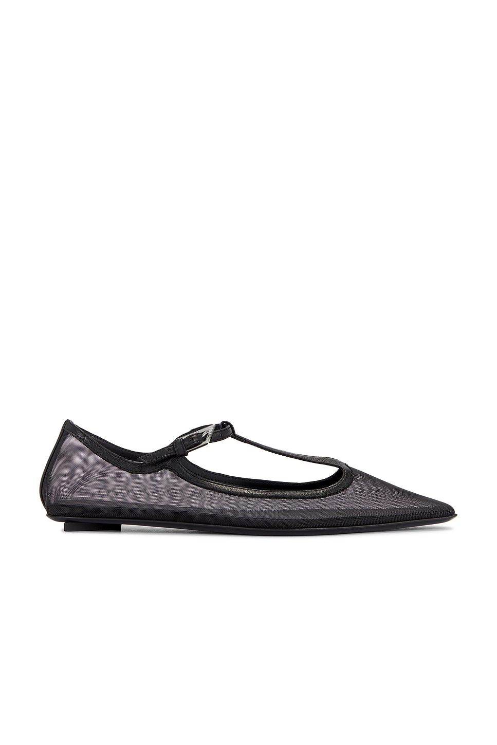THE ATTICO Juno Ballerina Flat in Black | REVOLVE