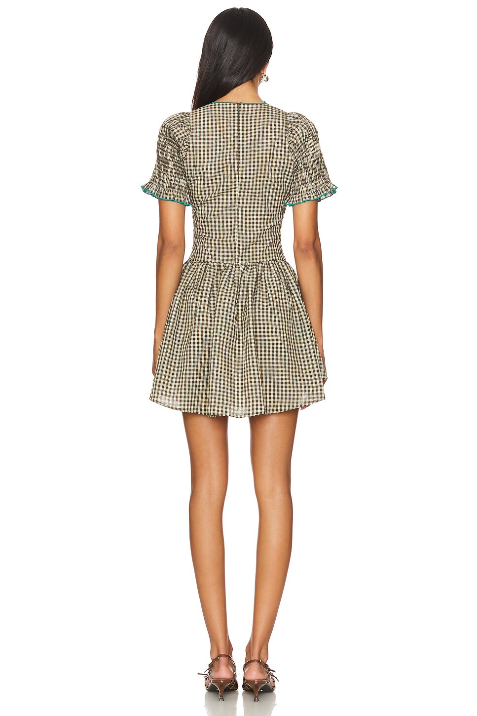 knee length dresses for ladies Tamarind Ruched Button Dress – Après Studio main image 1