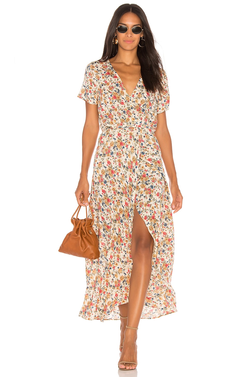 AUGUSTE Wild Rose Maxi Dress in Natural | REVOLVE