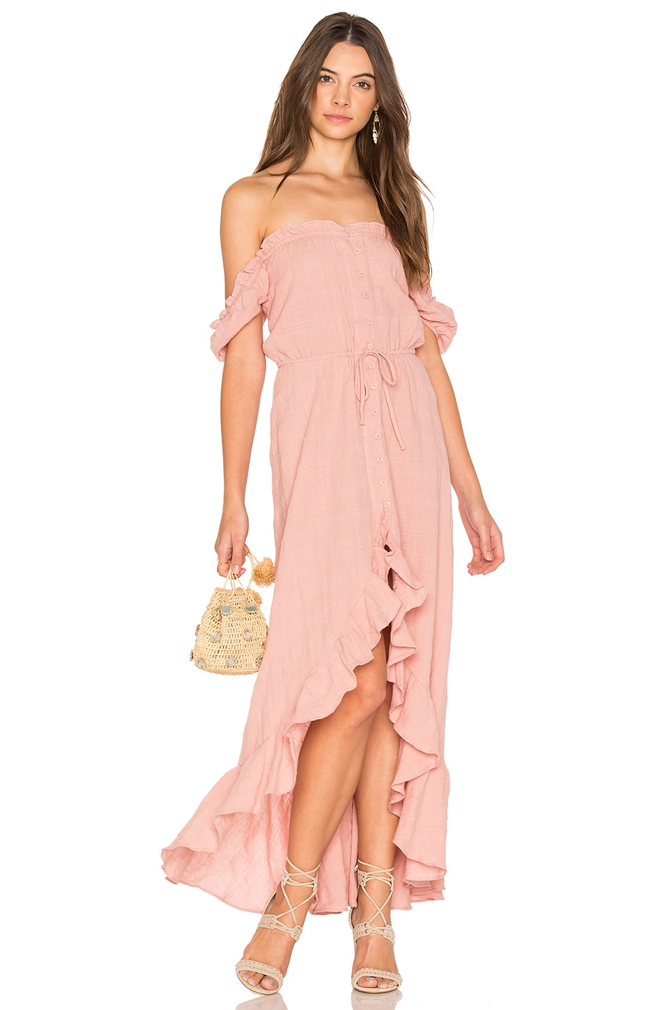 AUGUSTE Willow Day Dress in Blush | REVOLVE