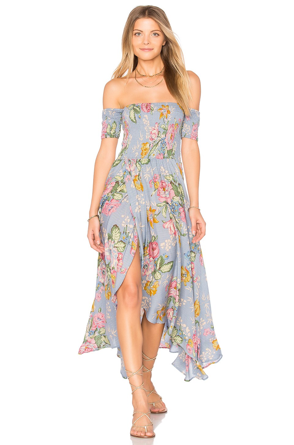 AUGUSTE Boheme Goddess Maxi Dress in Duck Egg Blue | REVOLVE