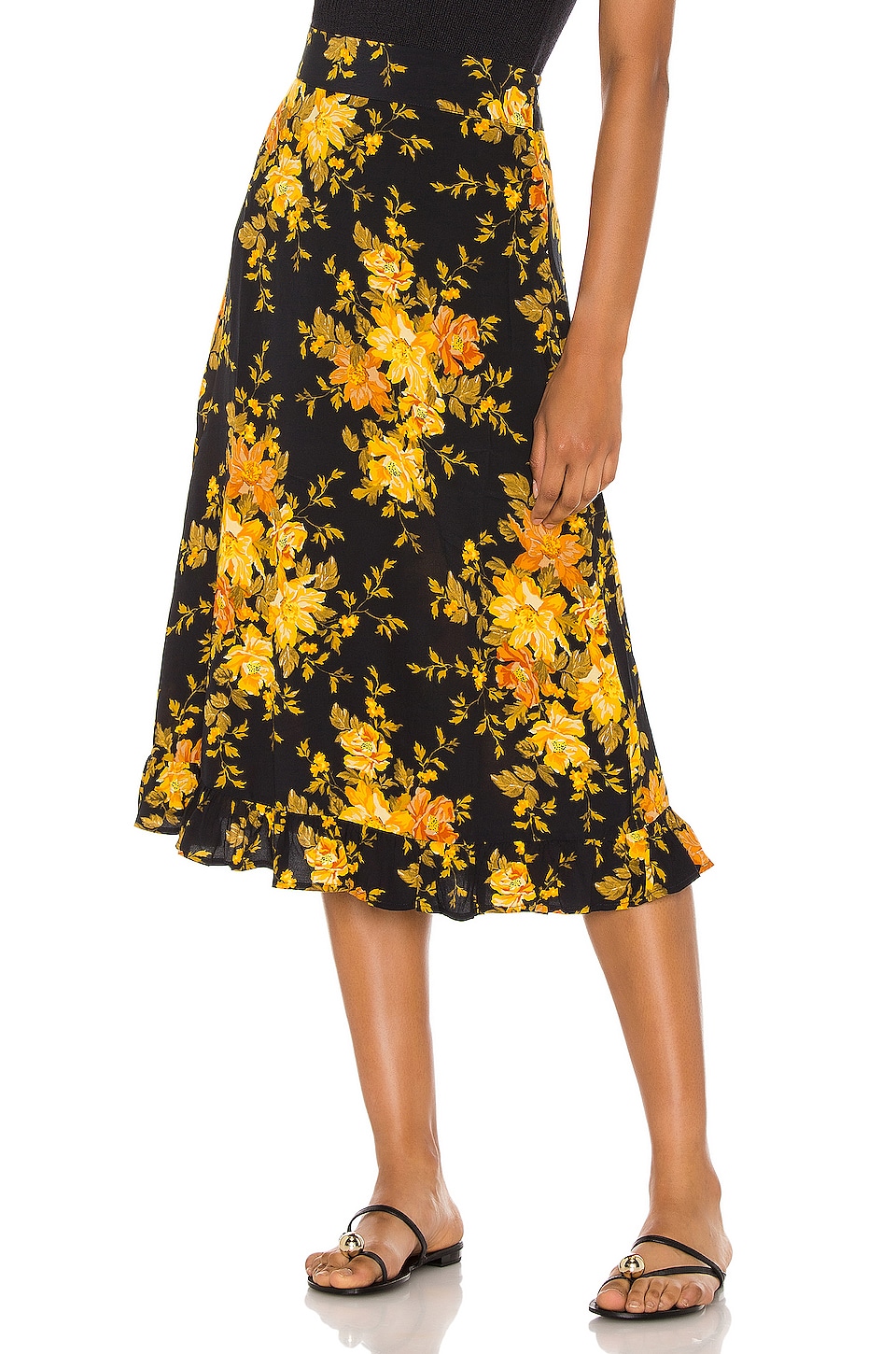 midi skirt revolve