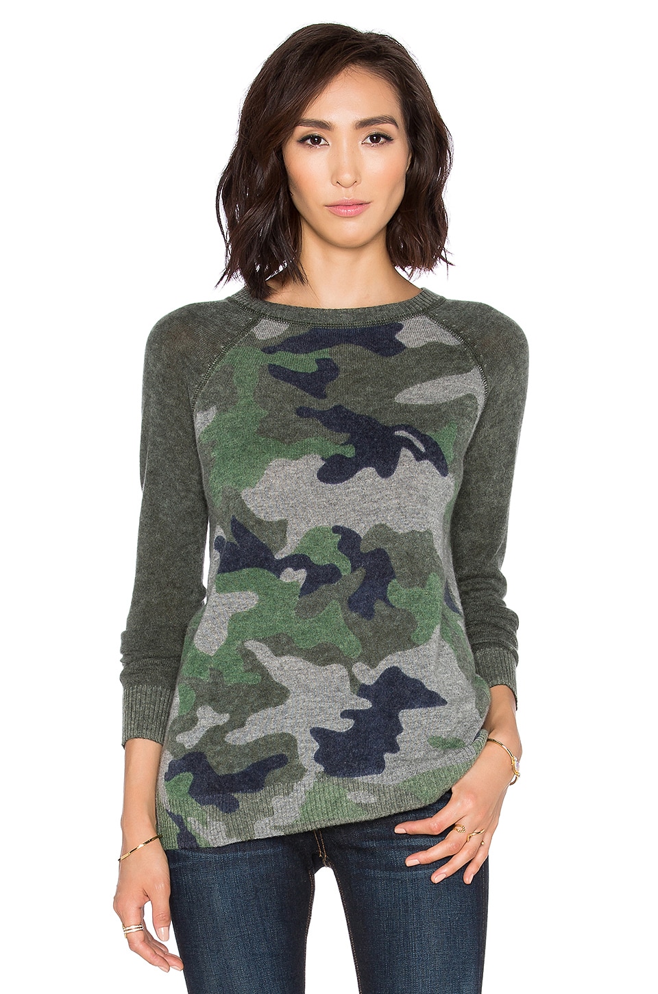 camo cashmere sweater