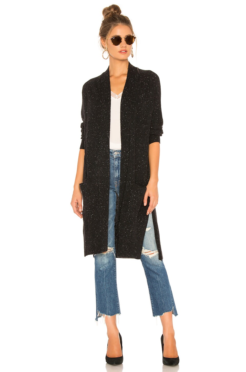 maxi cashmere cardigan