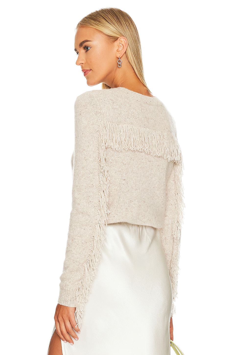 Autumn Cashmere Fringed Sweater in Mojave REVOLVE