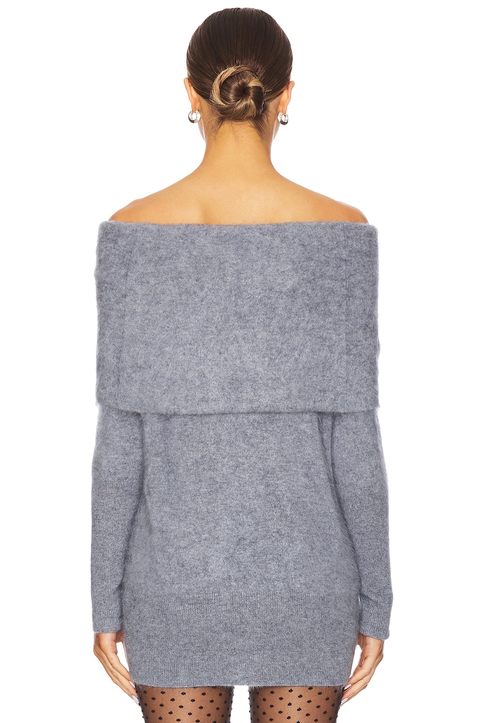 Autumn Cashmere Brushed Slouchy Off The Shoulder Tunic thumbnail
