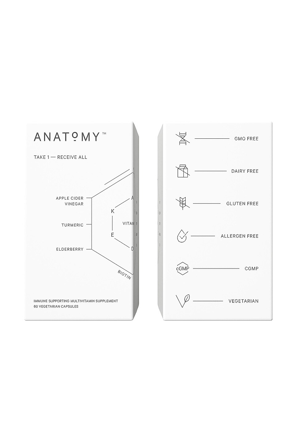 Anatomy Vitamins Immune Supporting Multivitamin Supplement
