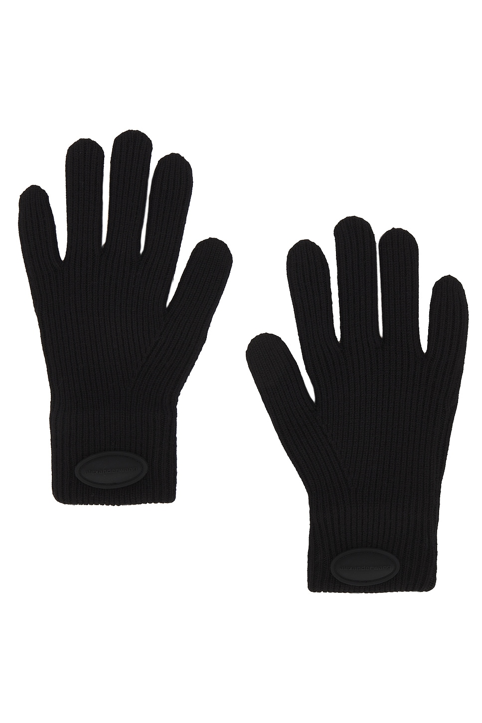 Ribbed Glove With Domed Logo Patch