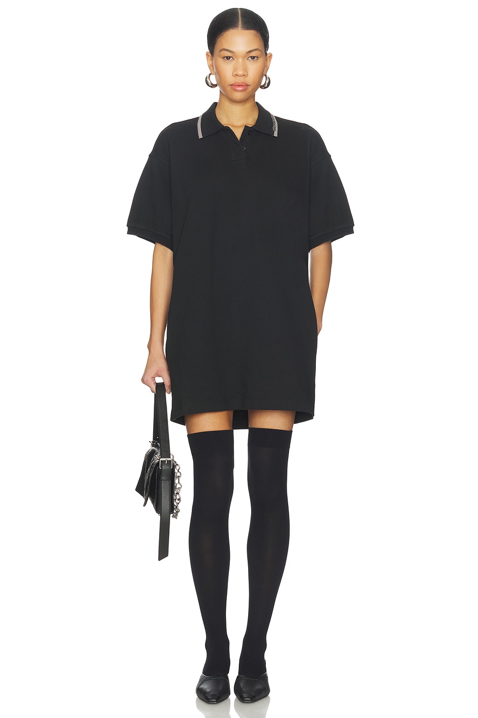 Alexander Wang Relaxed Mini Polo Dress in Black | REVOLVE Alexander Wang Relaxed Mini Polo Dress in Black | REVOLVE