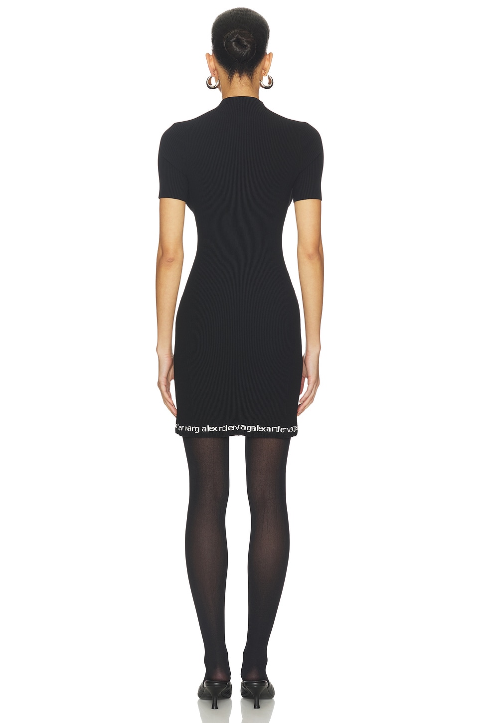 Alexander Wang Logo Ribbed Dress