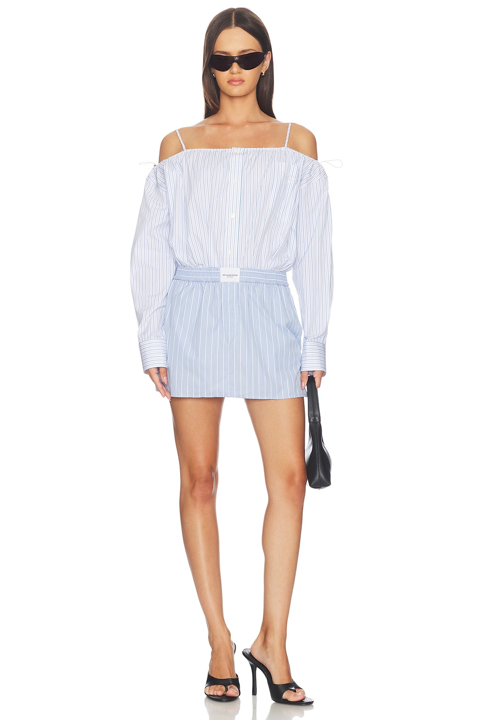 Alexander Wang DRESS ドレス - Light Blue Stripe | REVOLVE