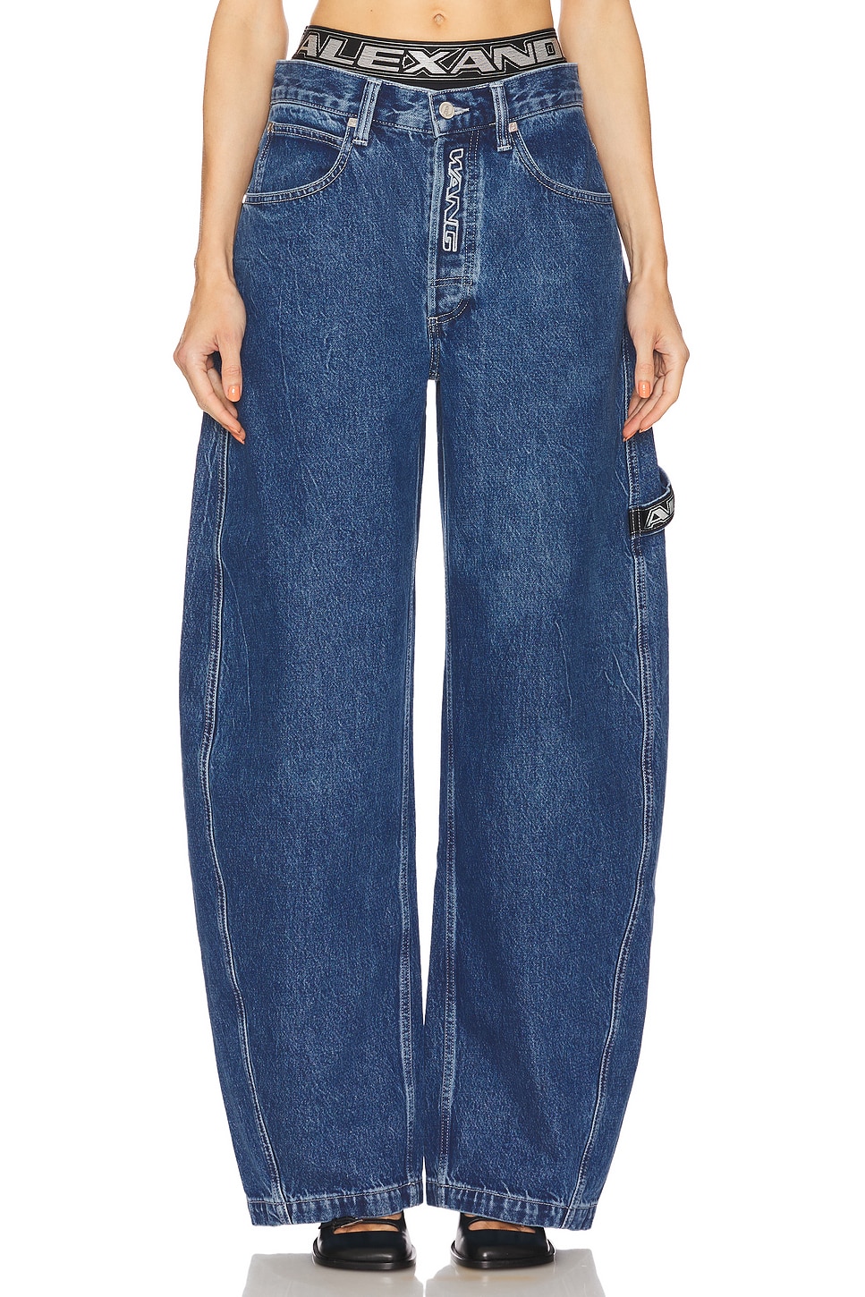 Logo Elastic Prestyle Rounded Jeans