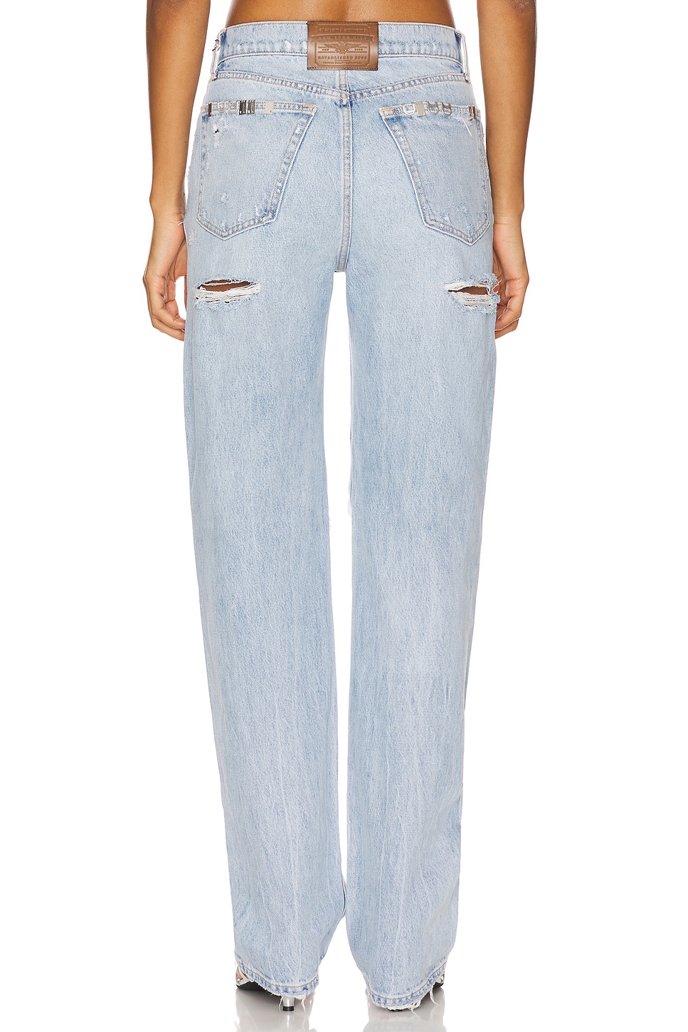 Alexander Wang Distressed Ez Mid Rise Jean thumbnail