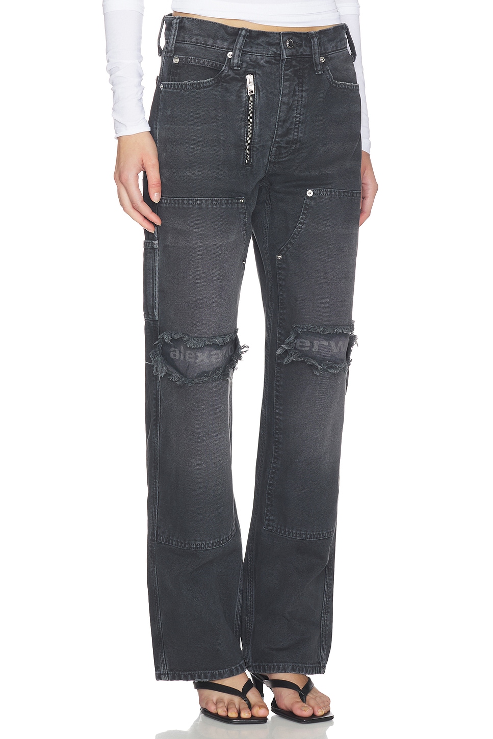 Mid Rise Carpenter Jeans With Zip - thumbnail 3