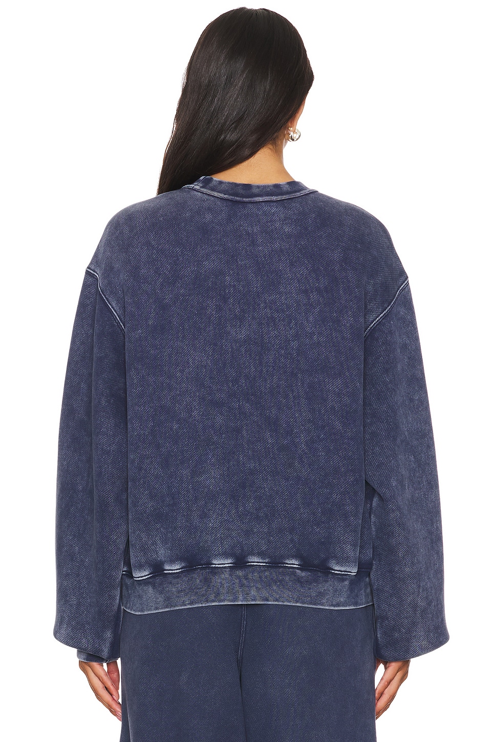 Alexander Wang Essential Terry Crew Sweatshirt W/ Puff Paint Logo thumbnail