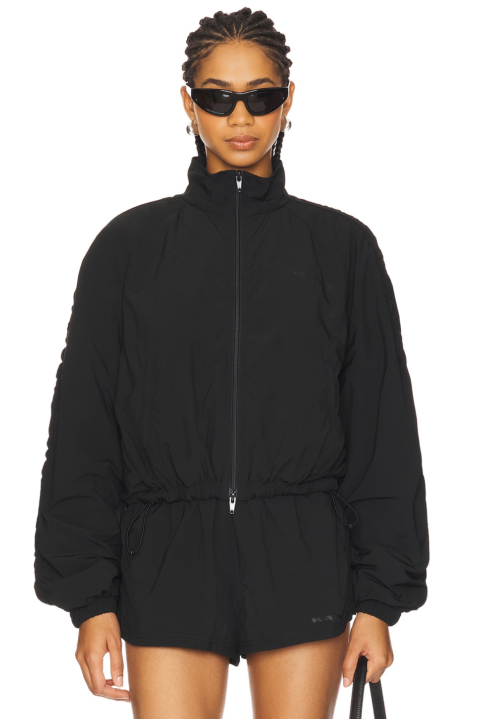 Alexander Wang Ruched Seam Track Jacket in Black | REVOLVE Alexander Wang Ruched Seam Track Jacket in Black | REVOLVE
