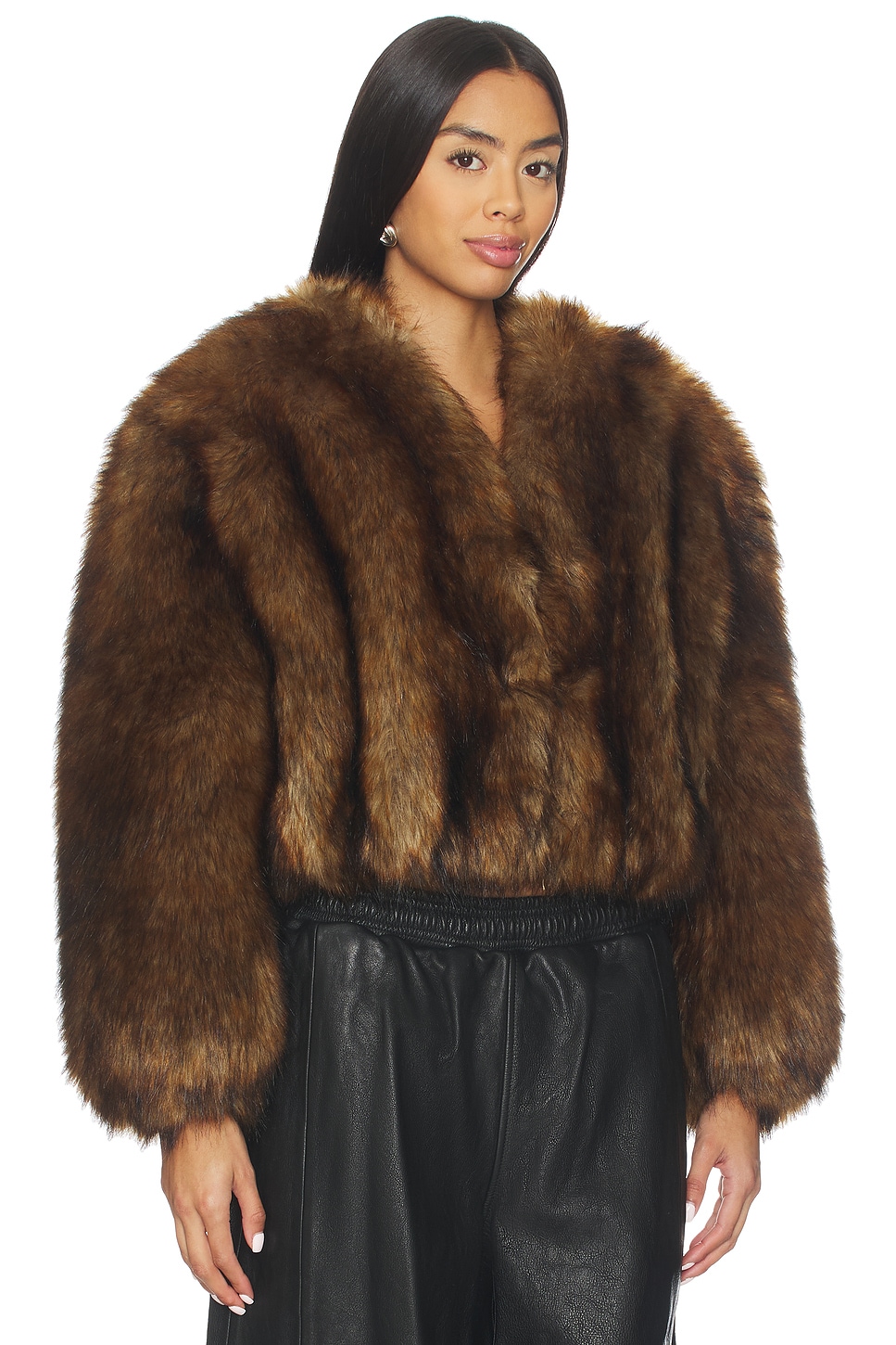 Alexander Wang - Faux Fur Cropped Jacket | Plush