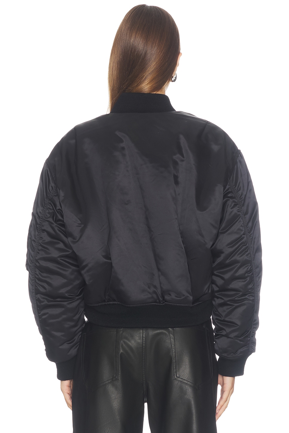 Alexander Wang Bomber Jacket with Faux Fur Lining