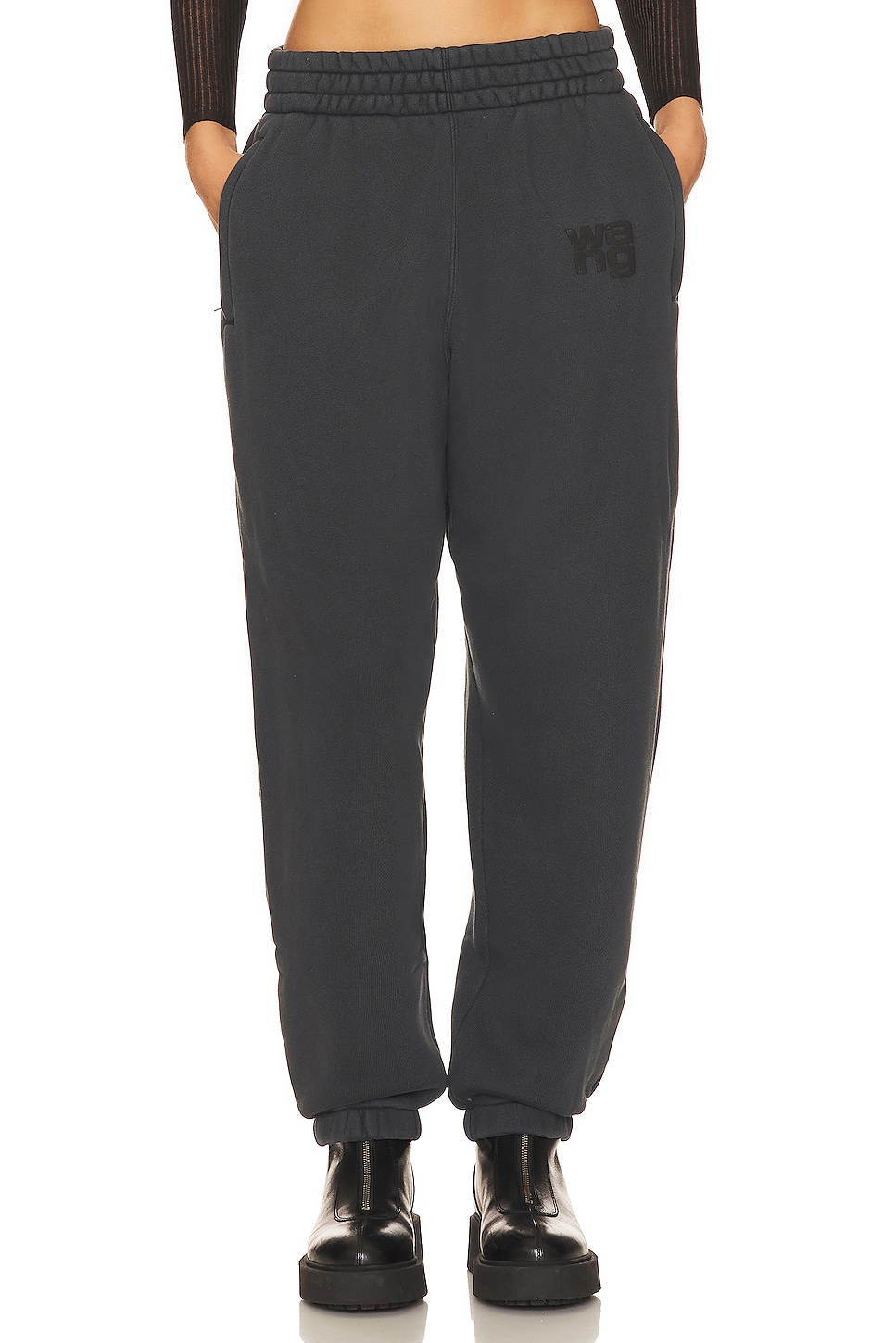 Alexander Wang Essential Sweatpant in Soft Obsidian